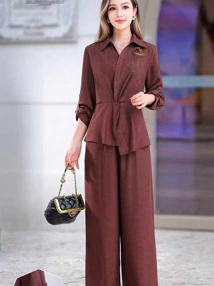 Ayollar Kostumi 2 ta to'plam | Kashtali bluzа + shim | Yangi model | M-3XL b5q86d14182