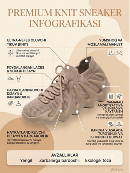 Erkaklar uchun premium sport uslubidagi krossovkalar (China) 17707 b.0q.707d