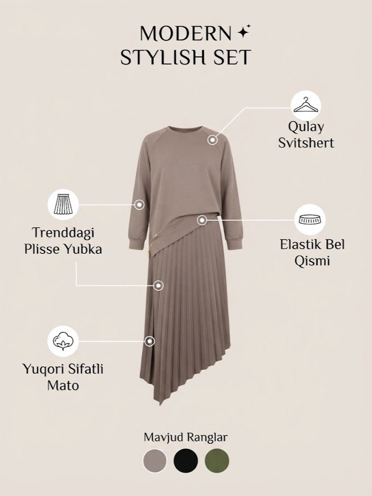 Ayollar Ikkitalik Kiyim To‘plam