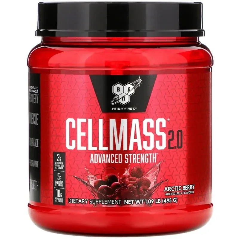 BSN CellMass 2.0 Advanced Strength 495g (Arctic Berry) — Mashg'ulotdan keyin tezkor tiklanish va maksimal mushak o'sishi uchun mukammal kompleks!   17364