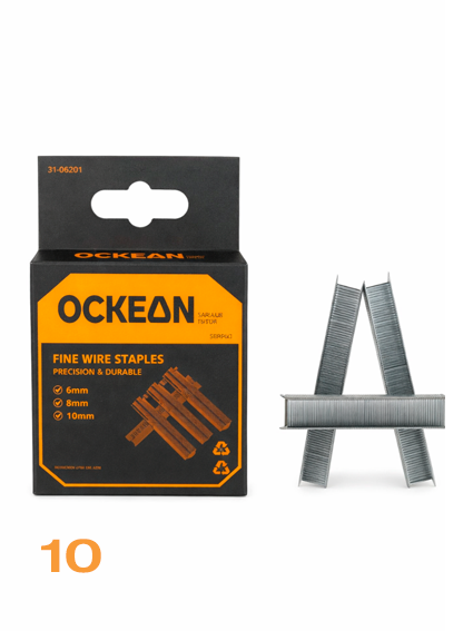 OCKEAN Fine Wire Staples 10 – nozik simli stepler mixlari to‘plami.  15685