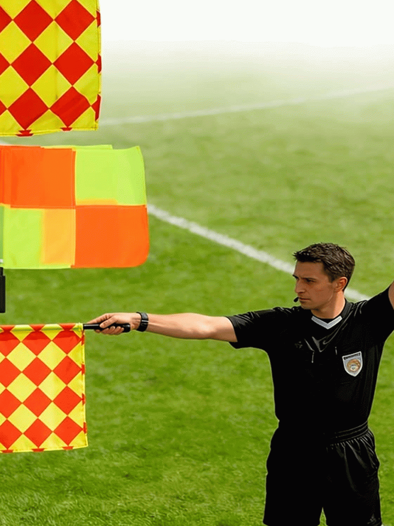 Yon hakam bayroqchasi (Linesman bayrog‘i / assistent hakam bayrog‘i) ar106