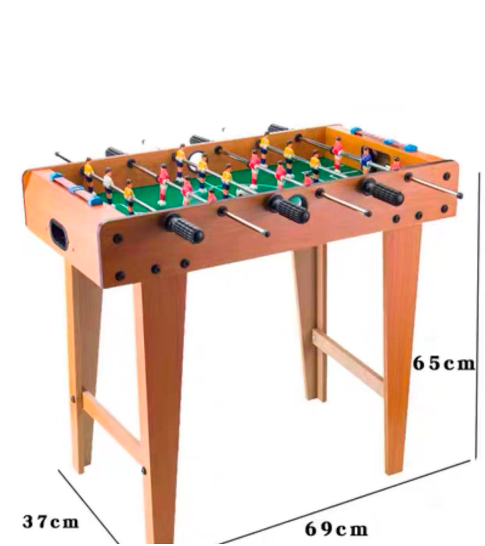 Oyoqli yog'och stol futboli (Kiker / Igrovoy futbol) — bolalar va oilaviy o'yinlar uchun (69x37x65 sm)  19518  c.2q.23d