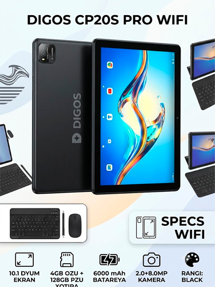 DIGOS CP20S PRO Wi-Fi 4GB + 128GB (Black)  16742
