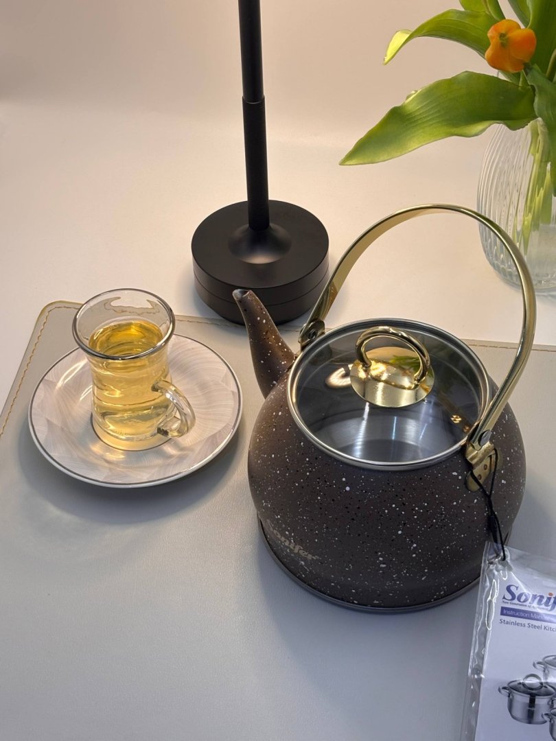 Sonifer gaz choynak 1 litr — marmarsimon (granite) qoplama bilan  dm