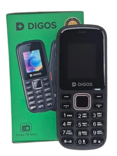 DIGOS 105 Black — ishonchli, sodda va foydalanishga qulay tugmali mobil telefon    16276