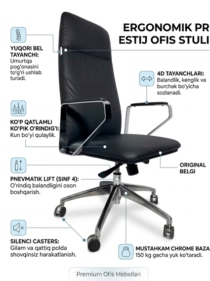 Ofis Kreslosi – 675-H BLACK