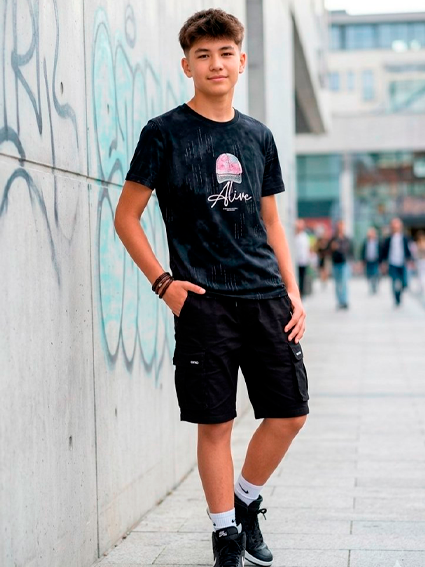 O‘g‘il bolalar uchun futbolka va shortik to‘plami  16325