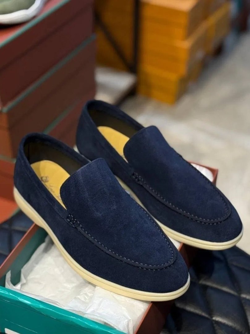 Erkaklar uchun Loro Piana Summer Walk (Lux Kopiya) zamsh loferlar — Hashamat va mukammal sifat  19635  b.0q.707d
