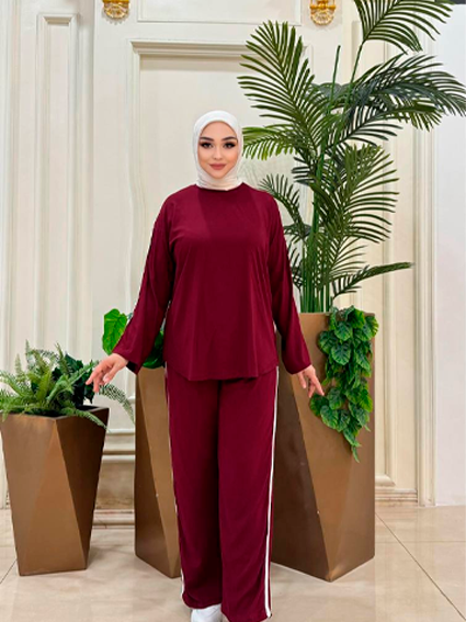 Ikki qismli sport kostyum — qulay va zamonaviy oversize fason!   15633