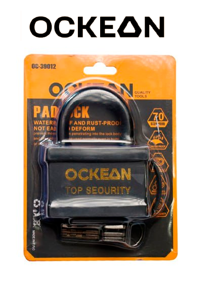 OCKEAN Yuqori Xavfsizlik Qulfi 70 mm – Mulkingiz himoyasi uchun eng ishonchli yechim!  15515