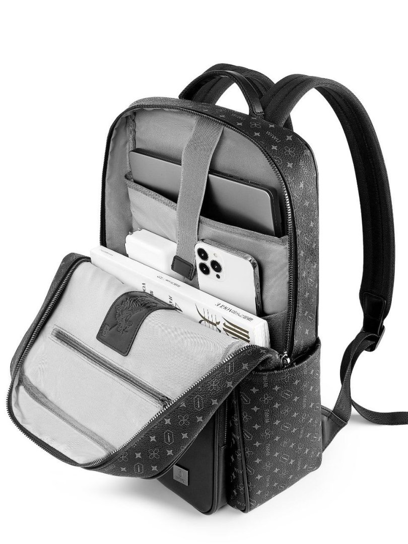 WiWU Backpack Master FP — Barmoq izi qulfli noutbuk ryukzagi