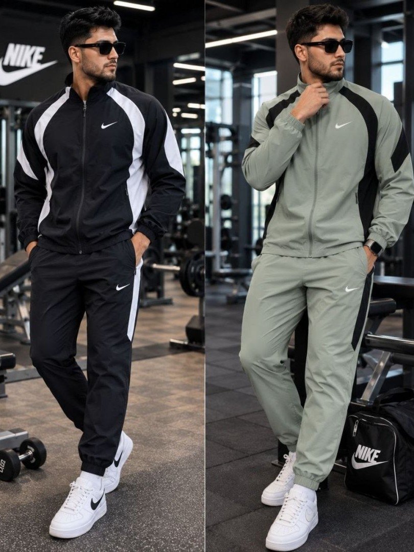 Erkaklar uchun Nike plashovka lyuks sport dvoyka – Shamoldan himoya qiluvchi kurtka va shim toʻplami (Made in China)  18838  b.0q.2b.703d