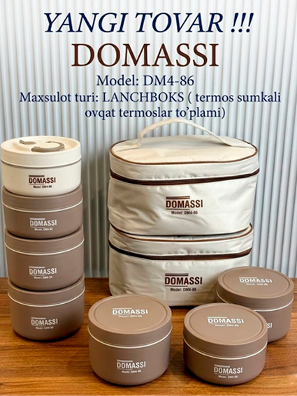 Domасsi — Lunchbox Termos Sumkali To'plam | Model: DM4-86 c1q47d 14347