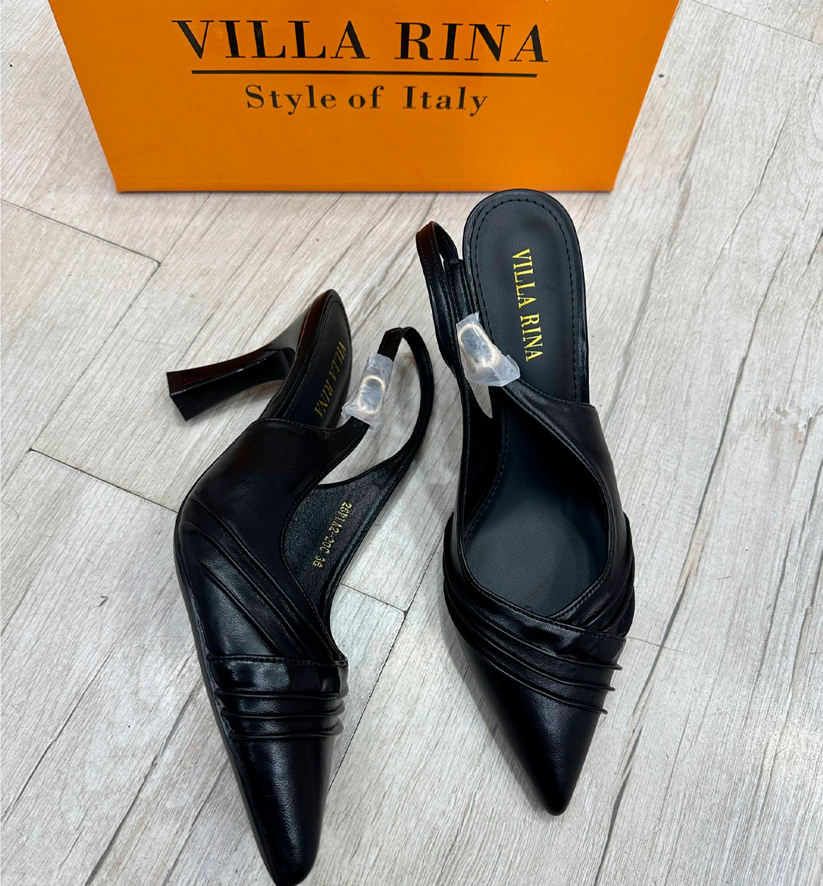 Ayollar uchun baland poshnali tufli (slingback, uchli burunli) b0q3b714d