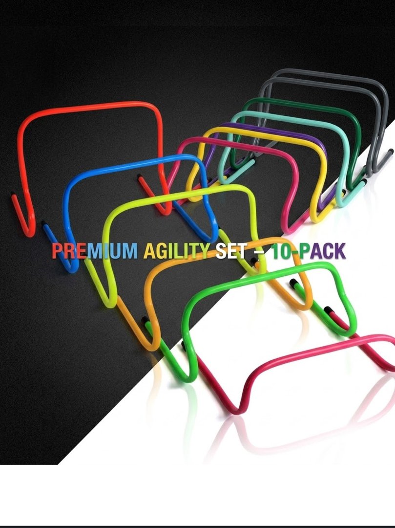 Futbol mashg‘ulot barerlari (Agility hurdles) – 16/25/30/40/50 sm, 10 komplekt (ulgurji to‘plam) ar106