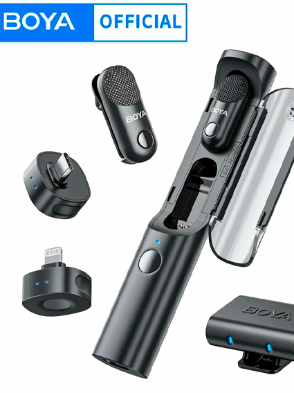 BOYA Magic Universal simsiz mikrofon – Type-C / Lightning / 3-in-1 (4-in-1 transformable) sp
