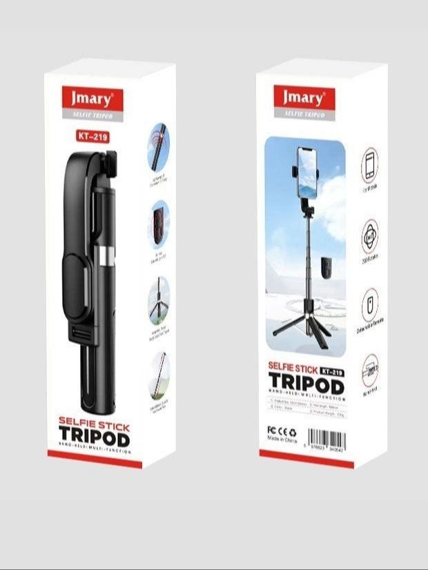Jmary KT-219 Selfie Stick Tripod — Kundalik foydalanish, sayohatlar va unutilmas videolar uchun o'ta ixcham hamda universal 2-in-1 shtativ!  17612 sp