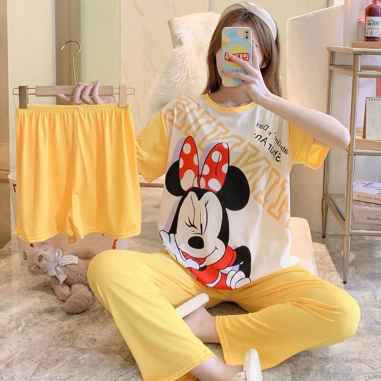 AYOLLAR UCH QISMLIK PIJAMA – FUTBOLKA, SHIM VA SHORTIK a8q5d