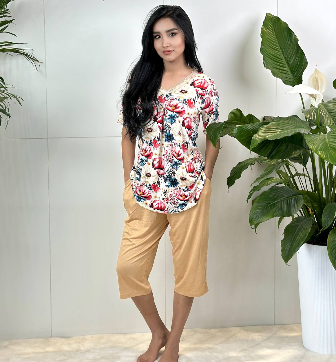 MOYRA AYOLLAR UCHUN IKKITALIK KIYIM TO‘PLAM PIJAMA b1q3b54