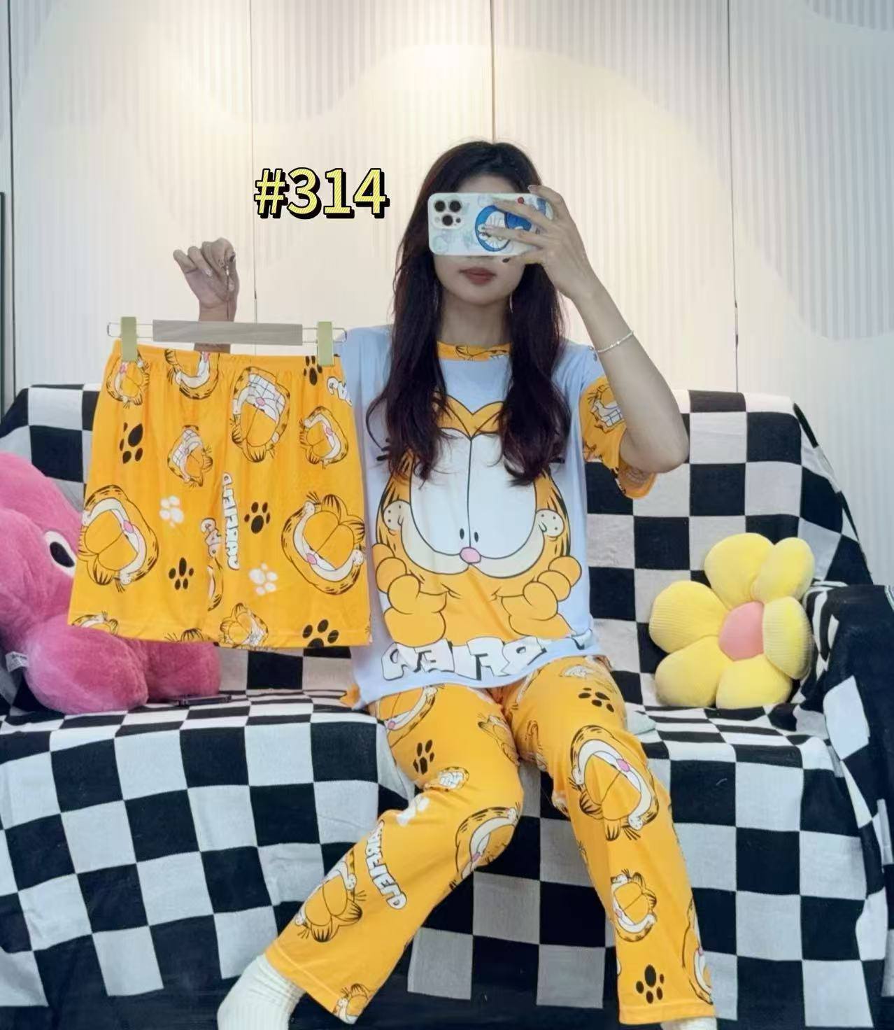 AYOLLAR UCHUN 3V1 PIJAMA (BAMBUK MATODAN)