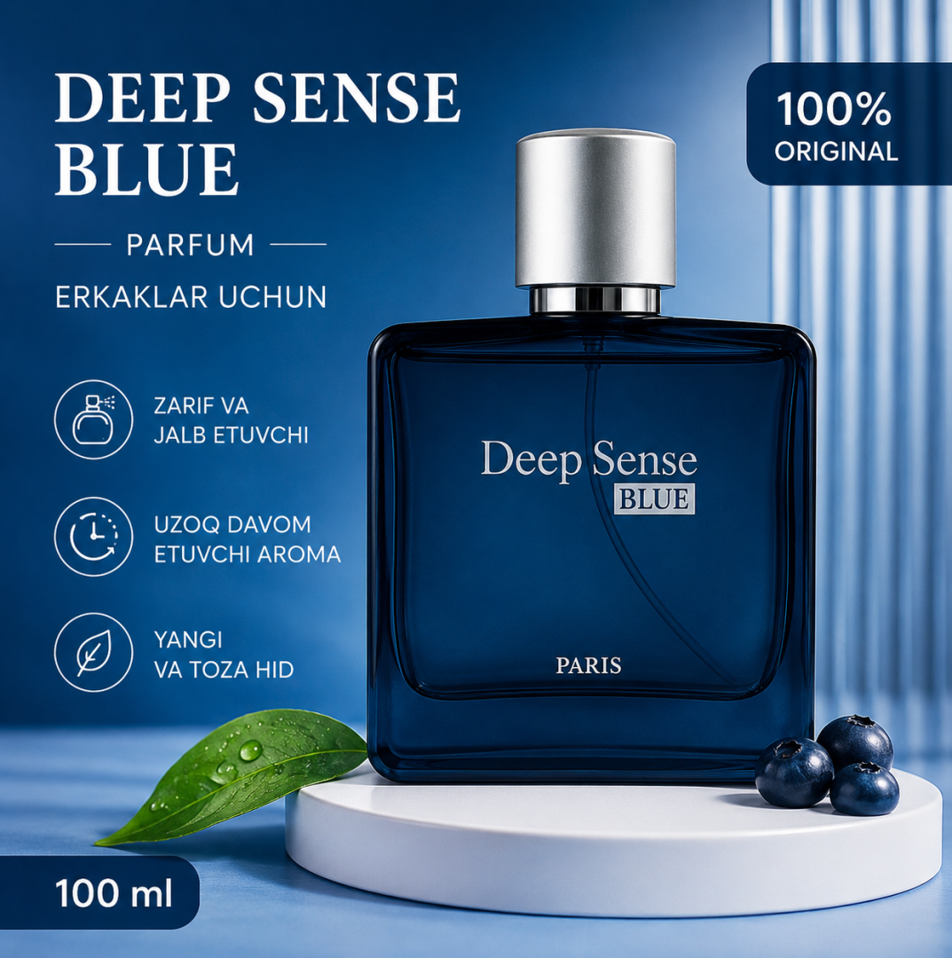 Deep Sense Blue Erkaklar Parfumi 100 ml