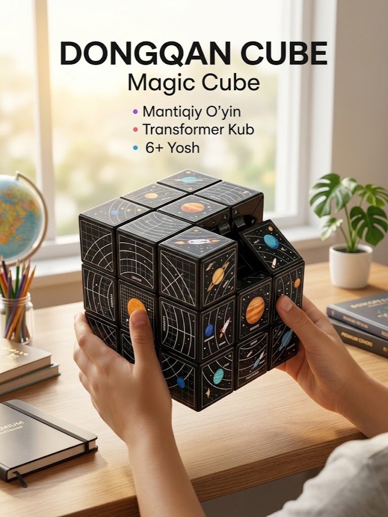 Rivojlantiruvchi mantiqiy kub o'yinchoq — "Dongqan Cube" (magic cube)   g120d  17827