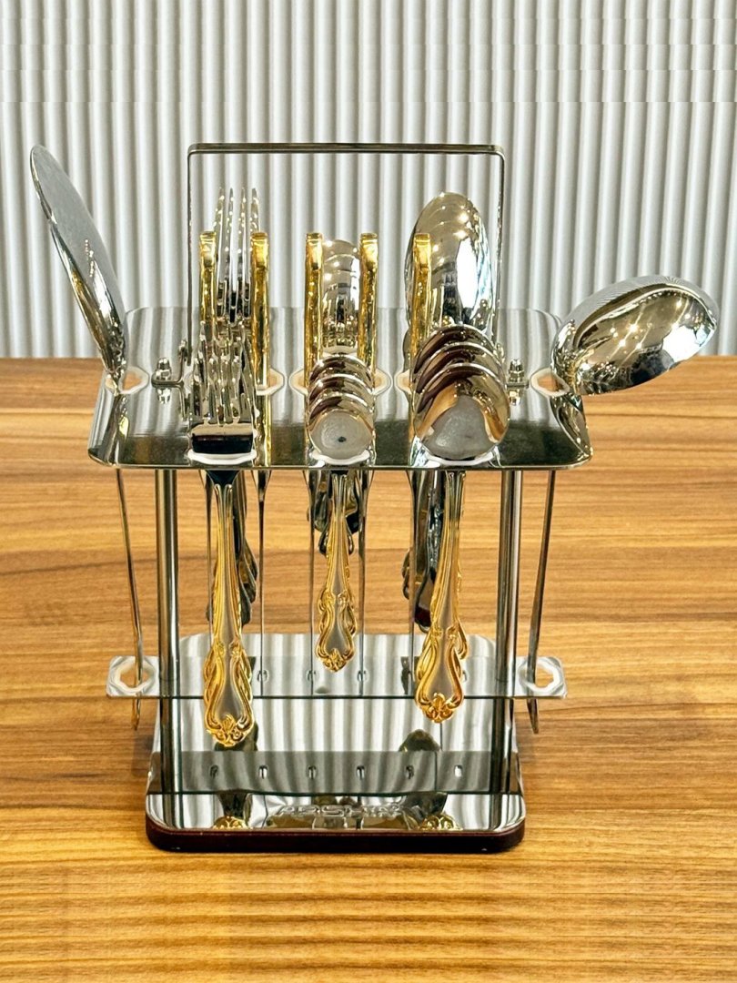 Arshia Original — Qoshiq Vilka Nabor 26 PCS + Stand | Model: TM112-3758 14332