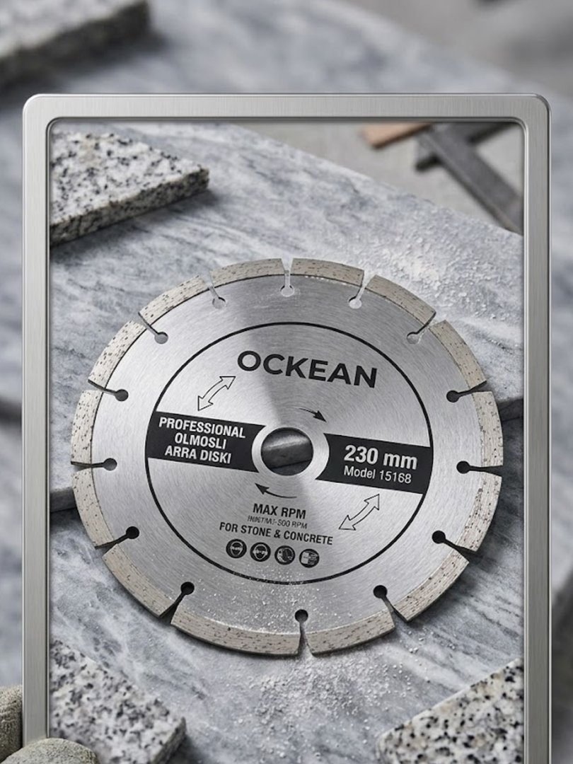 OCKEAN Professional Olmosli Arra Diski (Diamond Saw Blade)  230 mm  15168
