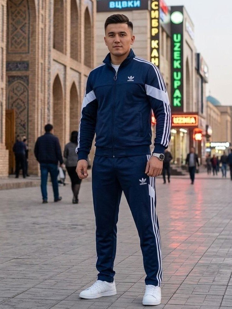 Erkaklar uchun zamonaviy va uslubli sport kiyimi to'plami / Sportivka dvoyka (Masterka + Shim)  19614  b.0q.2b.703d