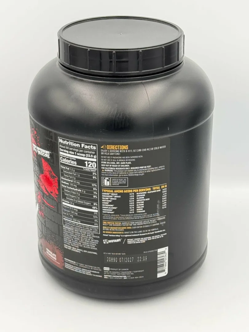 Mutant Hardcore Whey Gourmet Protein Mix 2.27kg (5 lbs)  17414