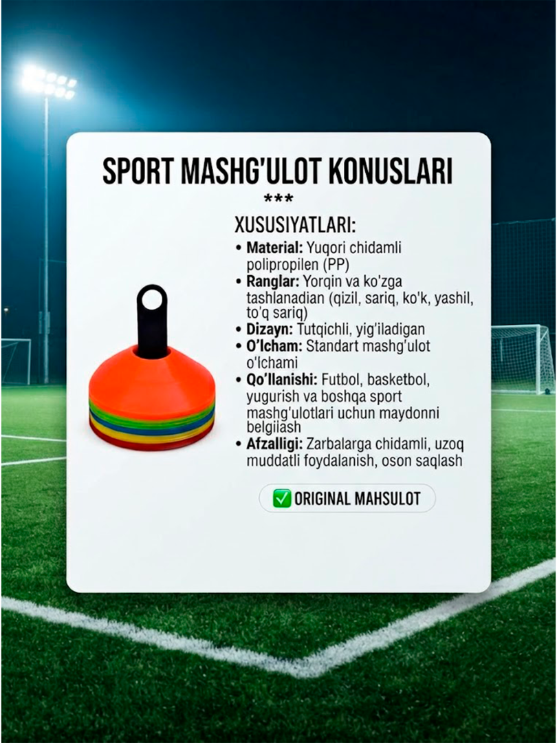 Sport Mashg'ulot Konuslari – Professional Futbol va Fitness uchun  16880