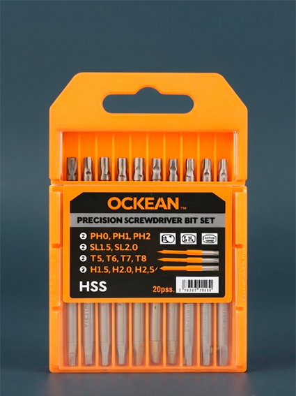 OCKEAN Precision Screwdriver Bit Set 5.5 – mayda ta’mir va elektronika uchun qulay tornavida bitlari jamlanmasi.  15705