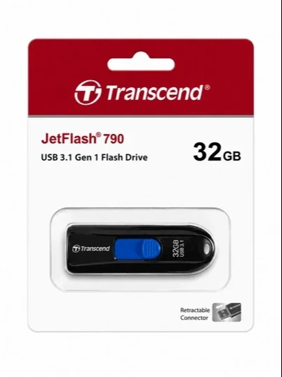 Transcend USB fleshka, USB-A va USB-C, 16/32/64/128GB