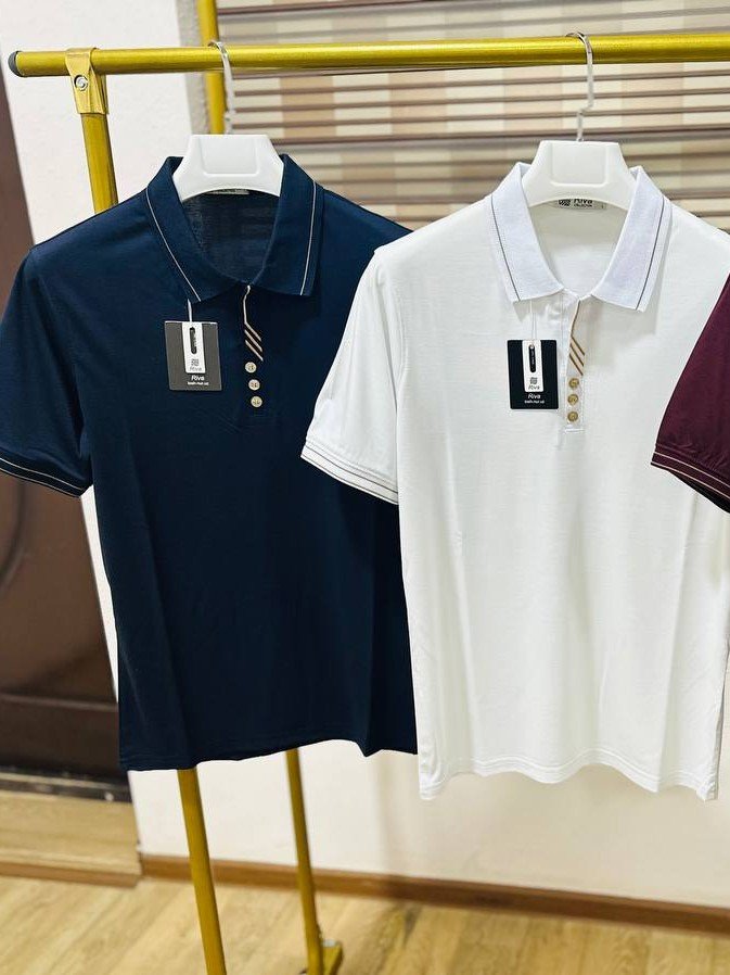 Erkaklar uchun yoqali polo futbolka (Finka) – Turkiya premium paxtasi  19020  b.8q.158d