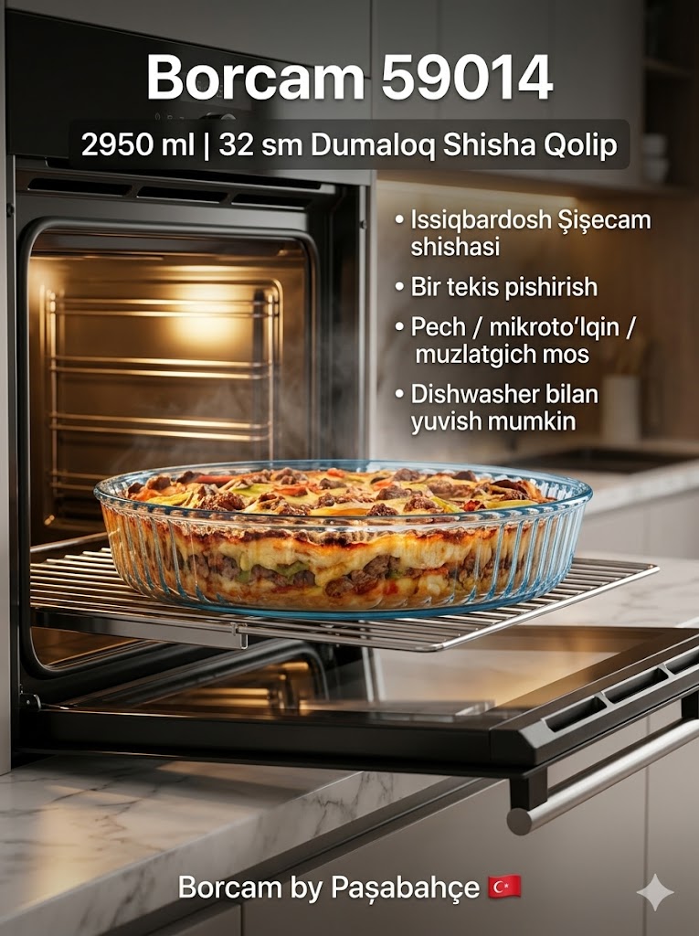 Borcam 59014 — Dumaloq Naqshli Shisha Qolip (2950 ml) Borcam 59014 — Думалоқ Нақшли Шиша Қолип (2950 мл) c1q707d