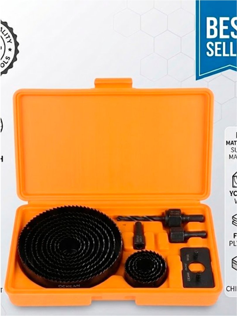 Ockean Professional Koronkali Arra To‘plami (16PC) – Yog‘och va Plitalar uchun  15226