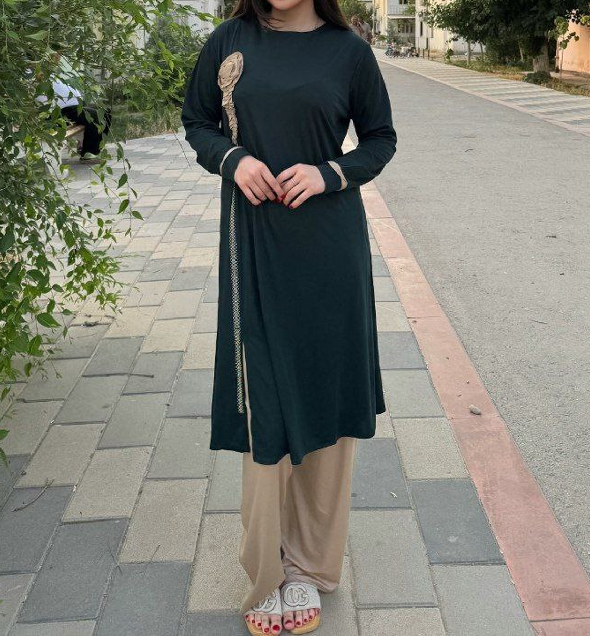 Ayollar ikkitalik kiyim to‘plam (ko‘ylak va lozim) b7q3b530d