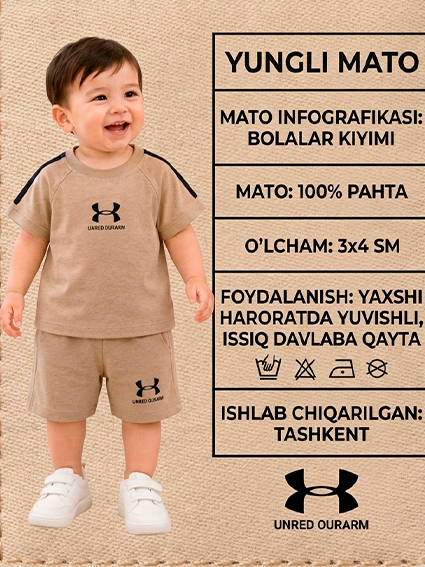 O'g'il bolalar uchun stilli yozgi kostyum 16781