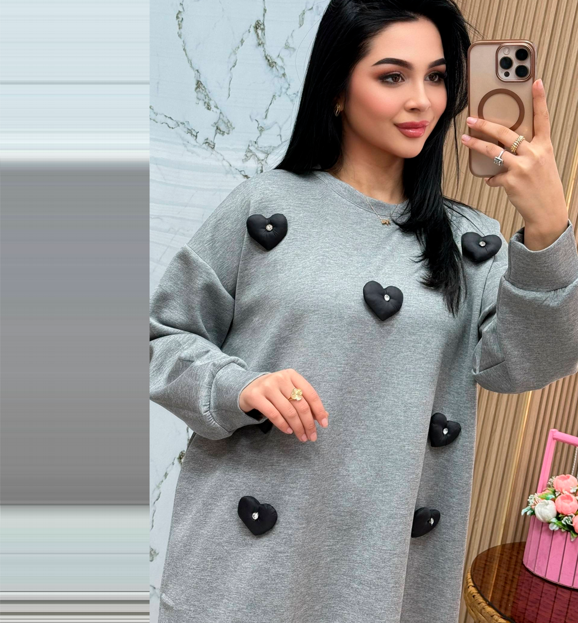 Ayollar uchun sport ikkitalik kiyim to‘plam (svitshot va shim) b6q3b560/561d