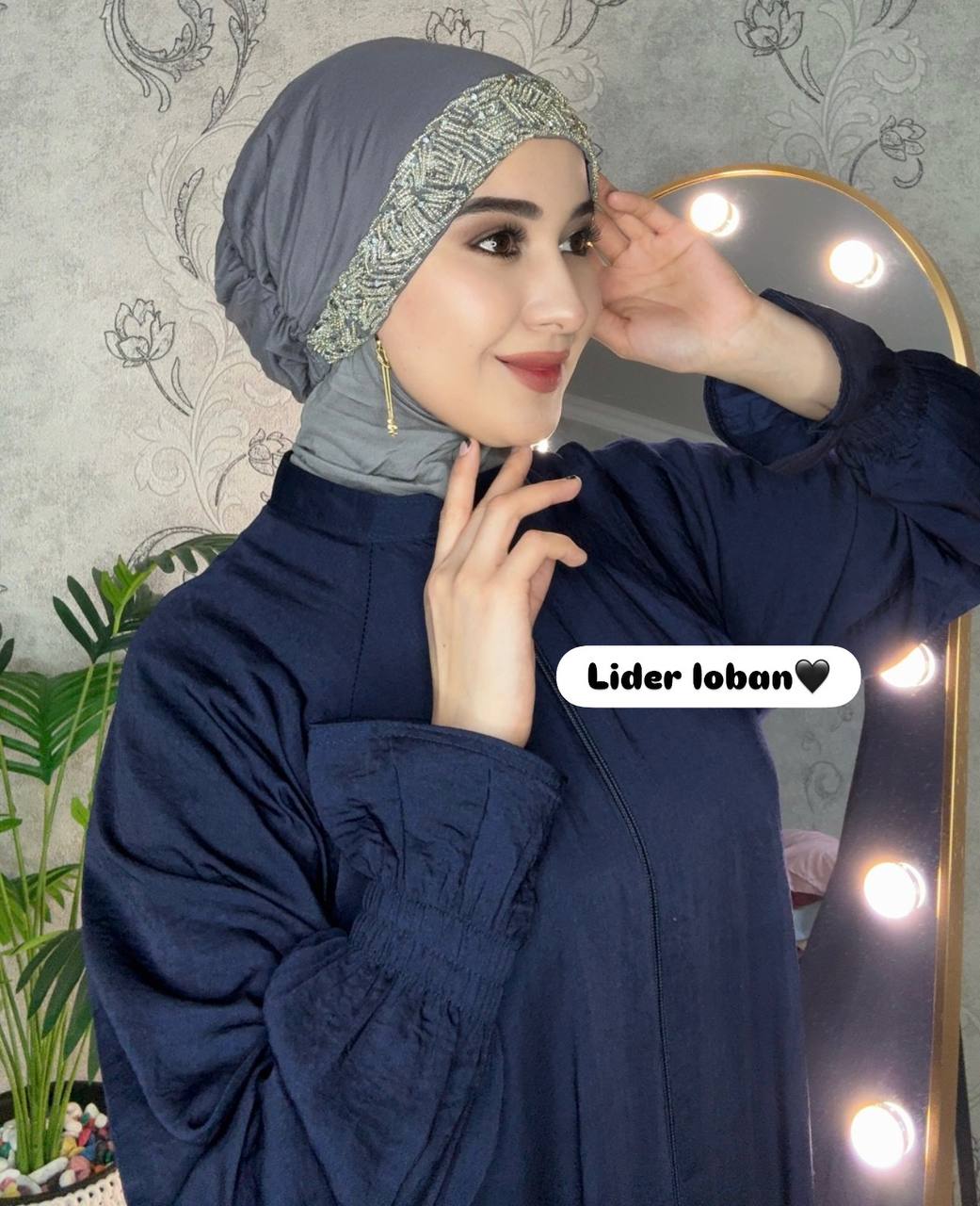 Qo'lda ishlangan turban — Tosh bezakli aeq21d