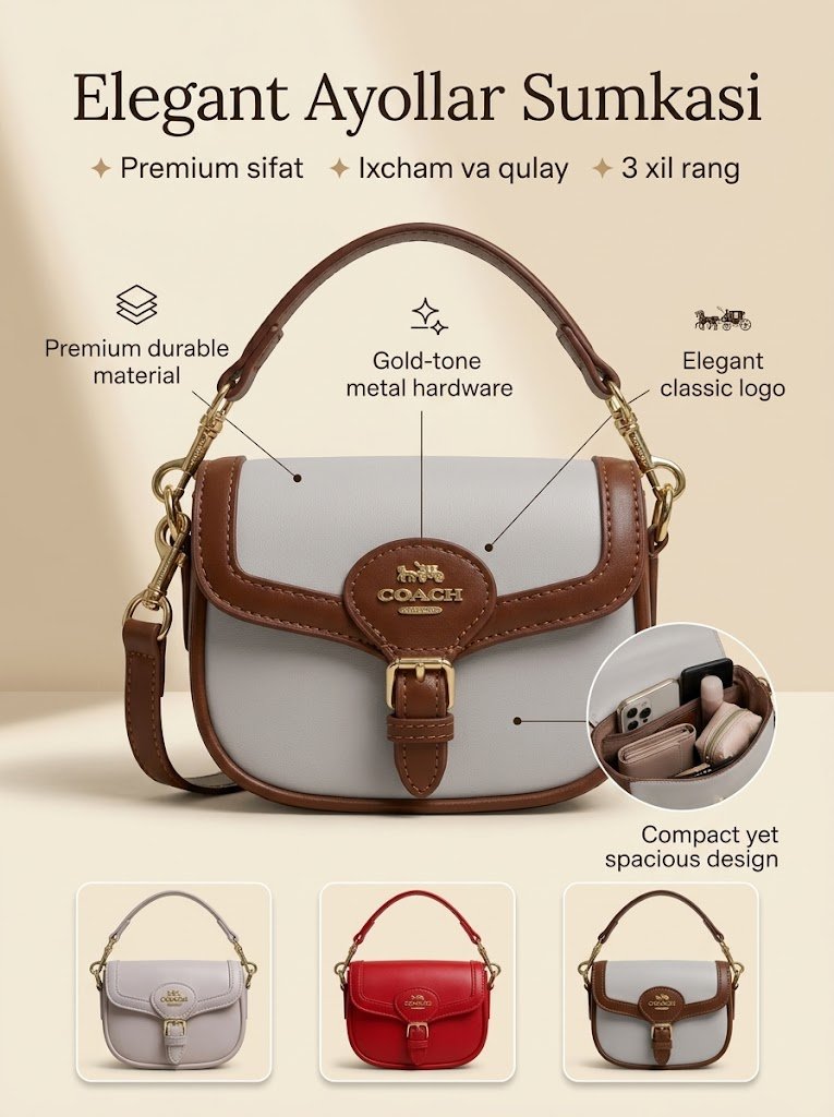 Elegant va zamonaviy ayollar sumkasi  b2q2b703/17d  16699