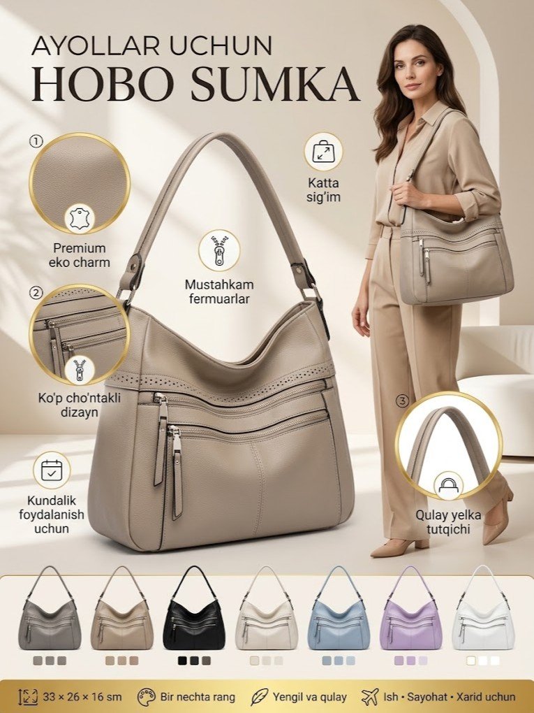 Ayollar uchun keng hajmli hobo-sumka   a1q3b37d   17644