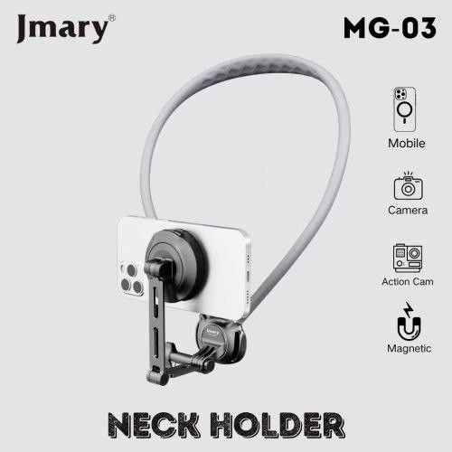 Jmary MG-03 2in1 Neck Holder — MagSafe va universal qisqichli, bo'yinga osiladigan aqlli telefon ushlagichi   17651 sp