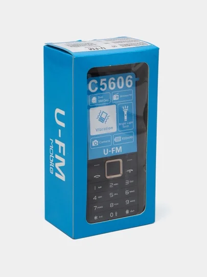 U-FM Mobile C5606 — kundalik foydalanish uchun mo‘ljallangan ishonchli va qulay tugmali mobil telefon  16281