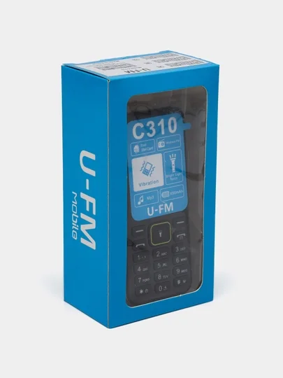 U-FM Mobile C310 — kundalik foydalanish uchun mo‘ljallangan ishonchli va qulay tugmali mobil telefon  16277