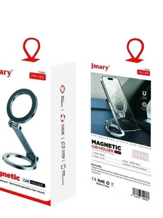 Jmary MH-89 Magnitli avtomobil telefon ushlagichi— 360° burilish, teleskopik ergonomika   17662 sp