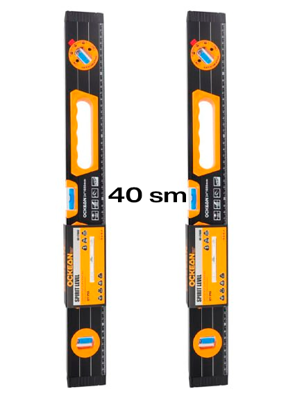 OCKEAN Professional Qora Rangli Pufakchali Daraja (Uroven) 40 cm  15421