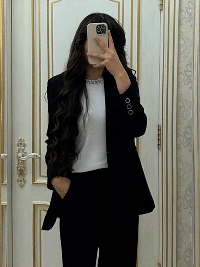 Ayollar uchun eleganta kostyum – pidjak va shim b9q392d
