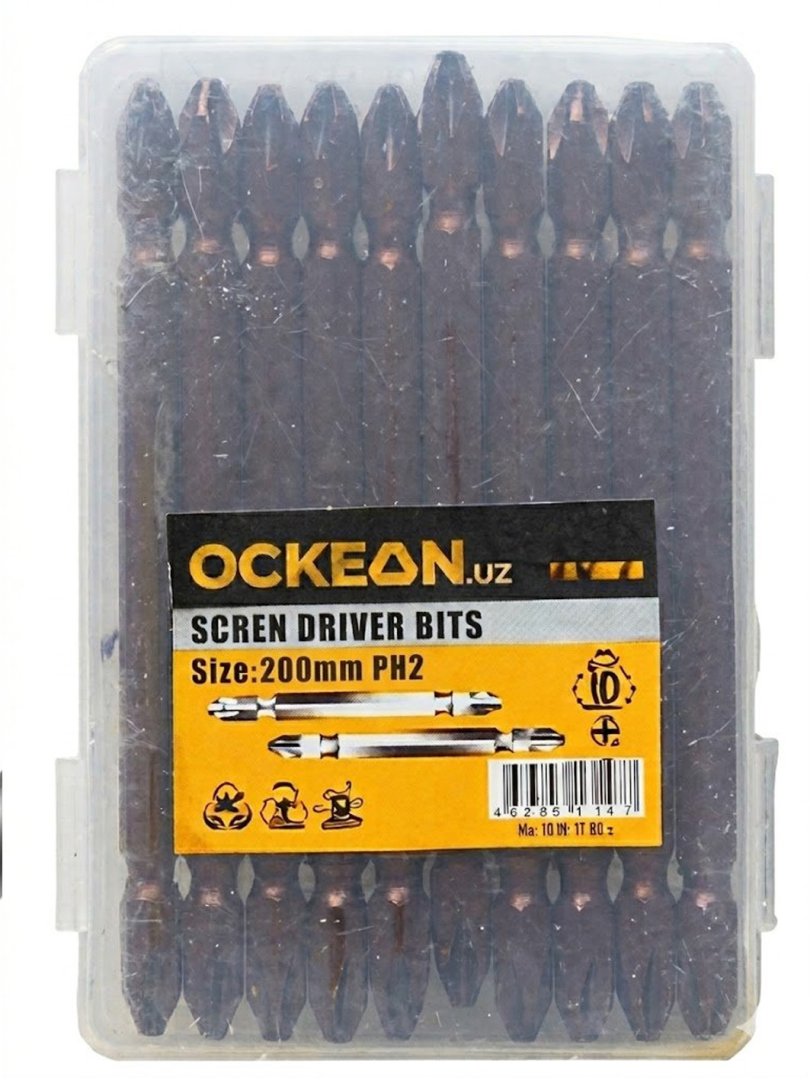 OCKEAN professional ultra-uzun bitlar to'plami (200 mm, PH2) 15980